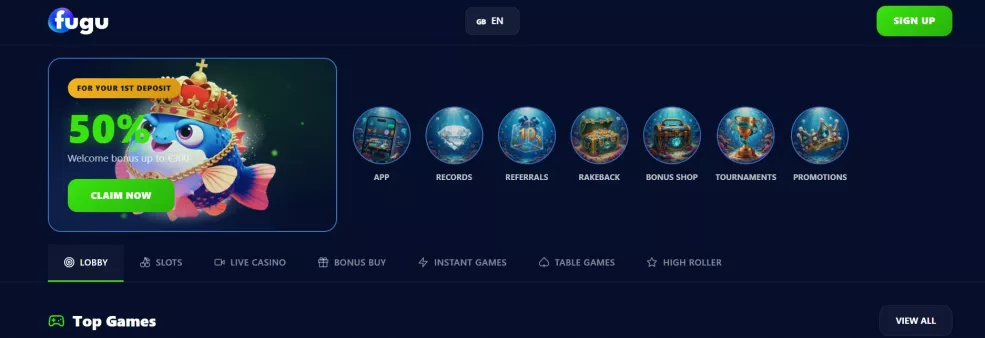 Fugu Casino Bonusse und Willkommenspaket